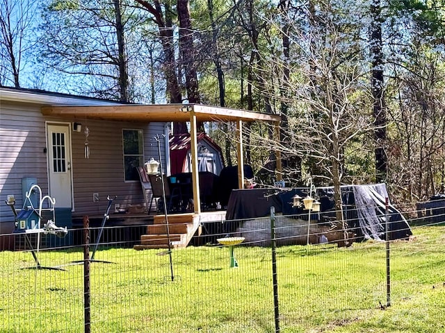 2084 Bristol Creek Ave, Morganton, NC 28655 - back of property with fence and a yard