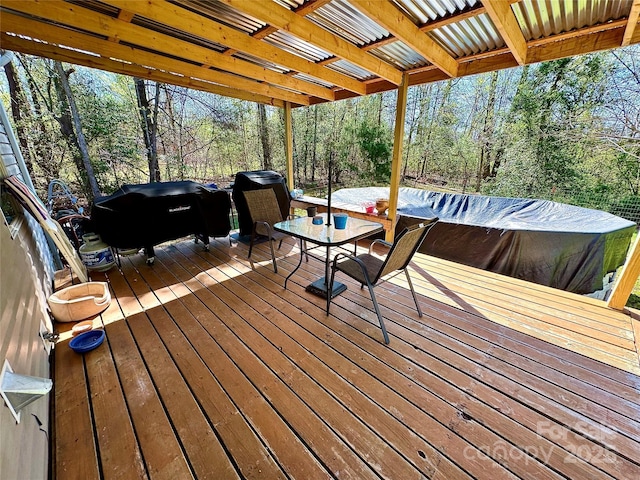 2084 Bristol Creek Ave, Morganton, NC 28655 - deck featuring outdoor dining area and a grill