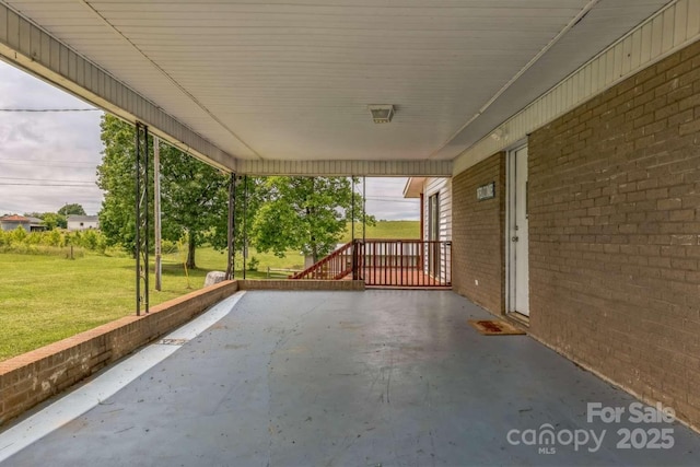 7527 Old Shelby Rd, Vale, NC 28168 - view of patio / terrace featuring a carport