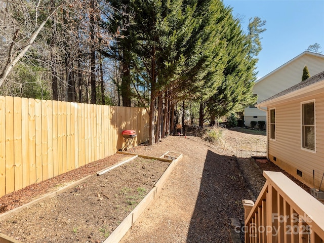 164 Allen Paul Dr, Hendersonville, NC 28791 - view of yard featuring fence private yard and a vegetable garden