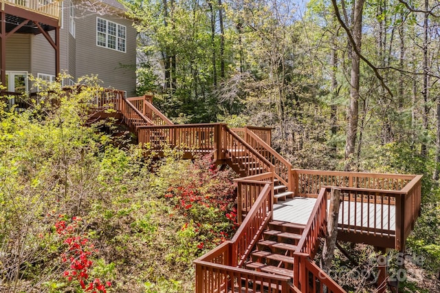 7748 Long Bay Pkwy, Catawba, NC 28609 - view of yard featuring stairs and a wooden deck