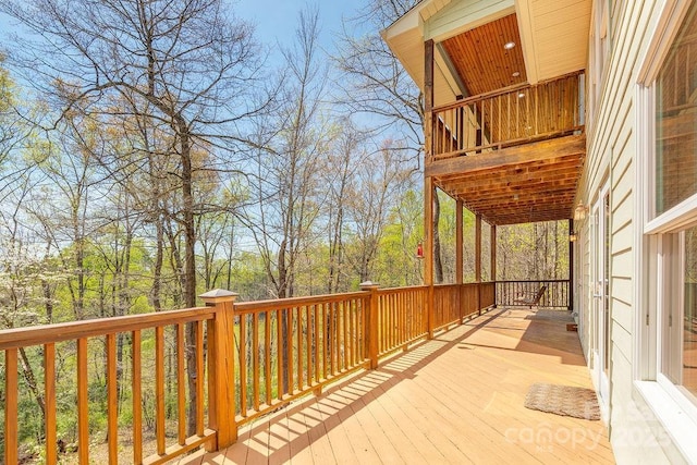 view of wooden terrace