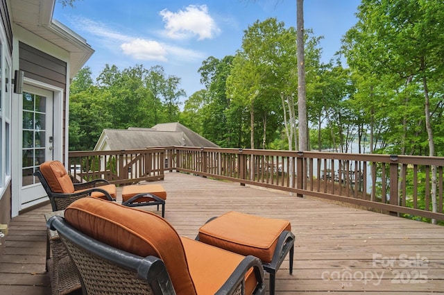 2501 Mt Isle Harbor Dr, Charlotte, NC 28214 - view of wooden deck