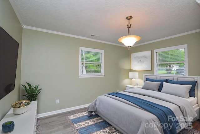 1222 Glenarden Dr, Rock Hill, SC 29730 - bedroom with crown molding, multiple windows, and wood finished floors