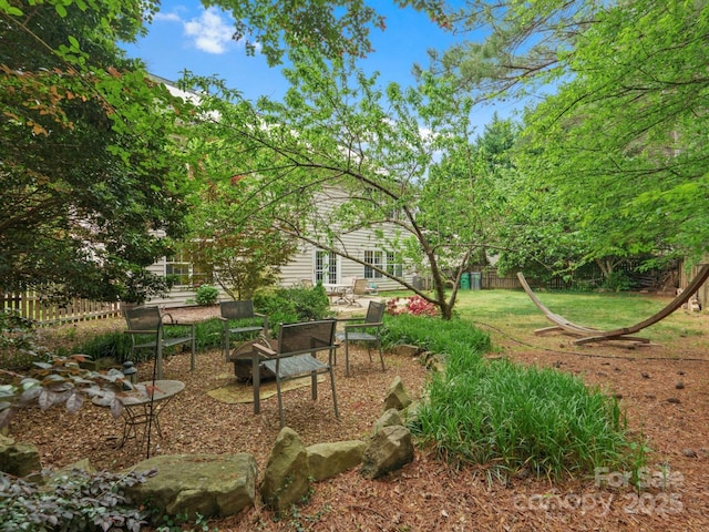 14220 Stewarts Bend Ln, Charlotte, NC 28277 - view of yard featuring fence