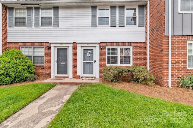 multi unit property with brick siding