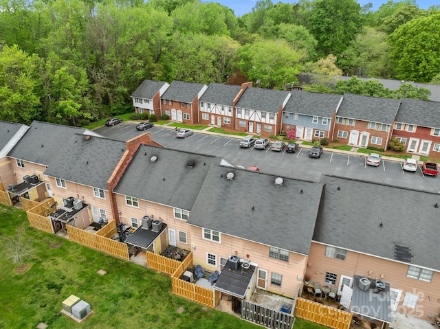 bird's eye view with a residential view