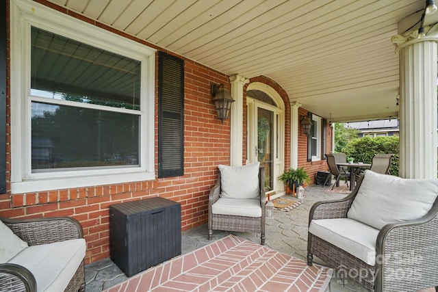 view of patio / terrace featuring a porch