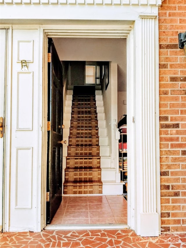 view of staircase