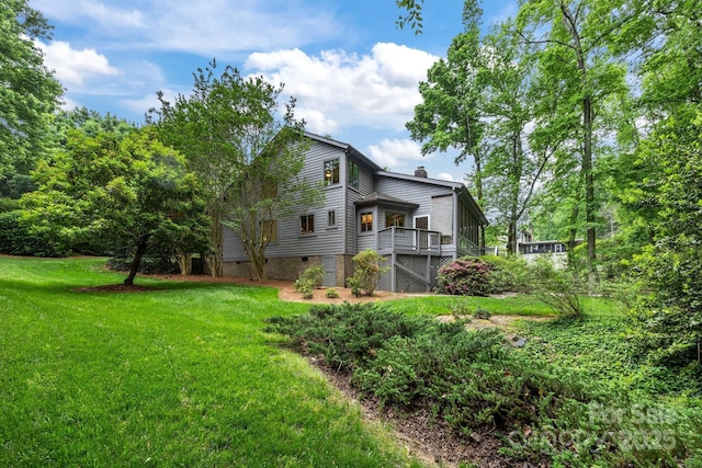 exterior space with a deck