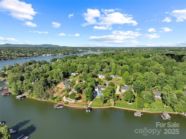 4039 5th St NW, Hickory, NC 28601 - view of property location featuring a heavily wooded area and a large body of water