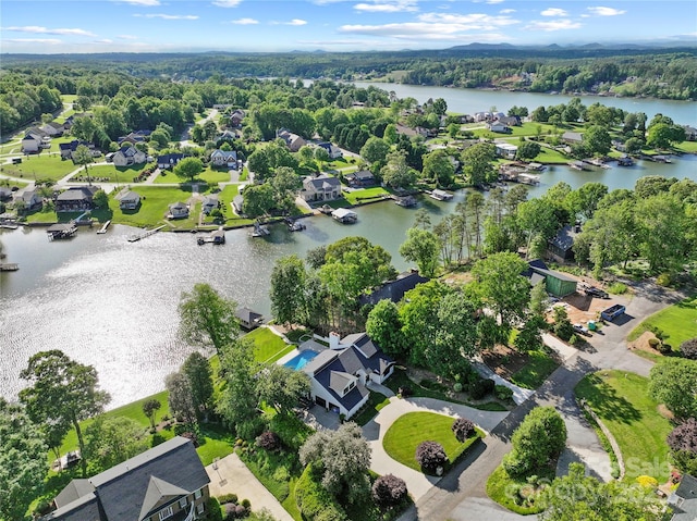 4039 5th St NW, Hickory, NC 28601 - aerial view of residential area with a nearby body of water