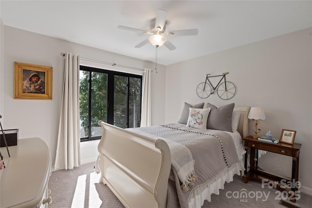 4039 5th St NW, Hickory, NC 28601 - carpeted bedroom with baseboards and ceiling fan