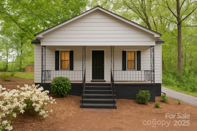 bungalow with a porch