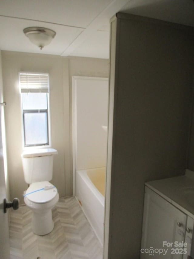 5180 Macedonia Church Rd, Vale, NC 28168 - bathroom with a bath, toilet, and vanity