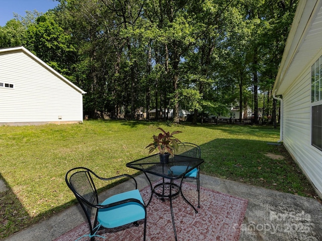 7731 Ivy Hollow Dr, Charlotte, NC 28227 - view of yard featuring a patio area