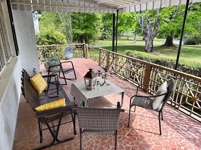 559 N Washington St, Rutherfordton, NC 28139 - view of patio / terrace featuring an outdoor hangout area