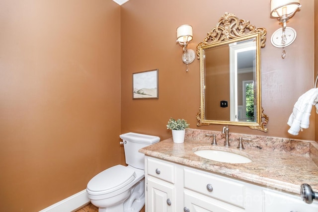 1233 Weymouth Ln, Charlotte, NC 28270 - half bathroom with vanity and toilet