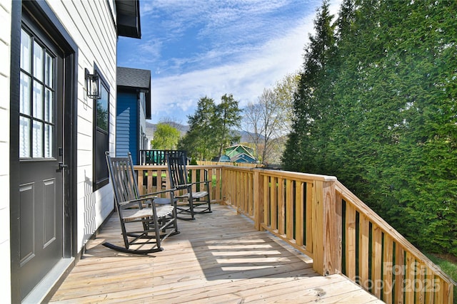 310 Portmanvilla Rd, Black Mountain, NC 28711 - view of wooden terrace