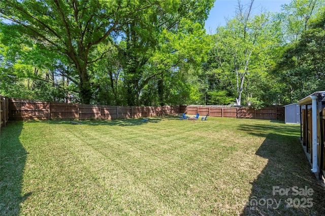 2601 Dora Dr, Charlotte, NC 28215 - view of yard with a fenced backyard