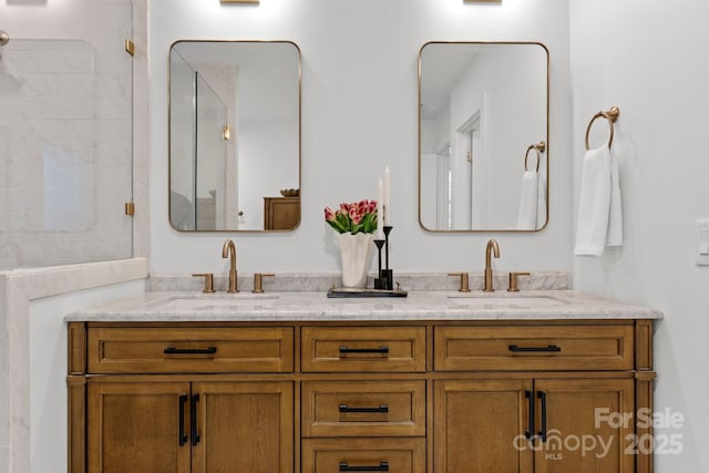 625 4th Street Dr NW, Hickory, NC 28601 - full bath with double vanity and a sink
