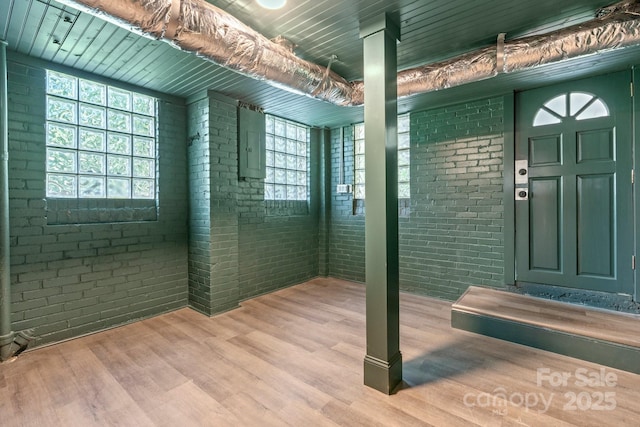 625 4th Street Dr NW, Hickory, NC 28601 - interior space with plenty of natural light and brick wall