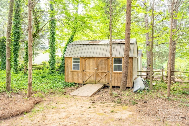19729 Callaway Hills Ln, Davidson, NC 28036 - view of shed with fence