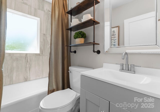 155 Jackson Rd, Salisbury, NC 28146 - full bath featuring toilet, shower / bath combo, and vanity
