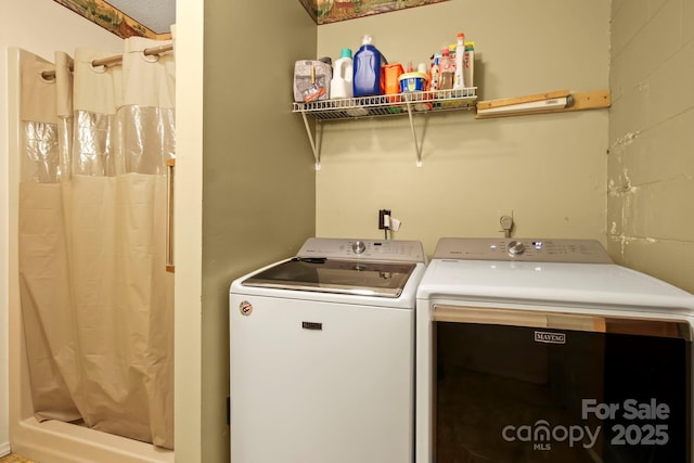 675 Rodgers Rd, Newland, NC 28657 - washroom featuring washer and dryer and laundry area