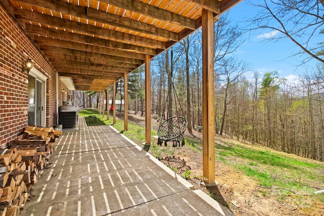 675 Rodgers Rd, Newland, NC 28657 - view of patio / terrace with central AC unit