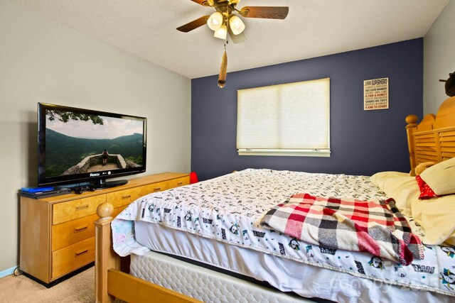 675 Rodgers Rd, Newland, NC 28657 - bedroom with ceiling fan and light colored carpet