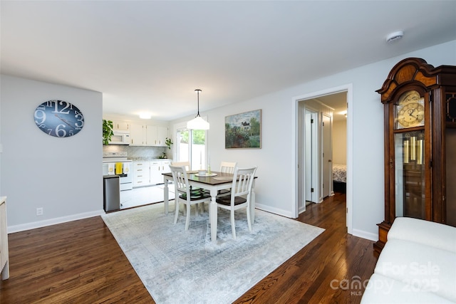 846 Gist Rd, Rock Hill, SC 29732 - dining area featuring dark wood-type flooring and baseboards