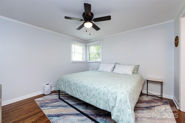 846 Gist Rd, Rock Hill, SC 29732 - bedroom with baseboards, crown molding, and wood finished floors