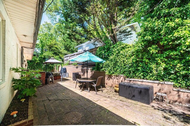 310 1st St NE, Hickory, NC 28601 - view of patio / terrace featuring outdoor dining space