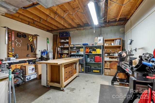 view of storage room