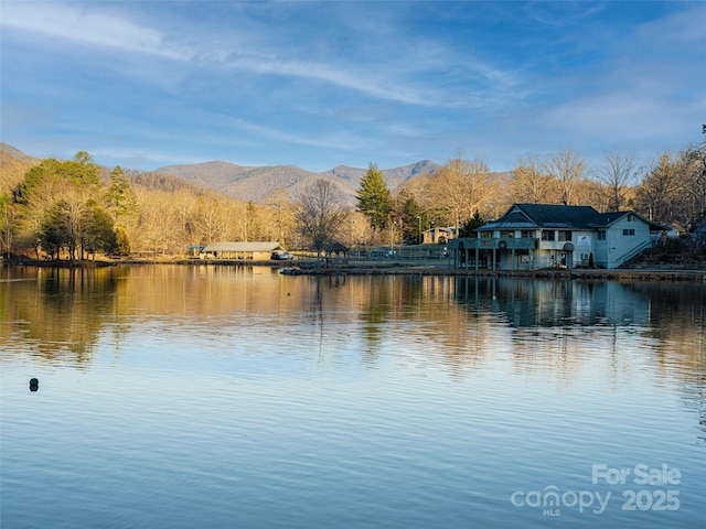 19 Tudor Way, Black Mountain, NC 28711 - water view with a mountain backdrop