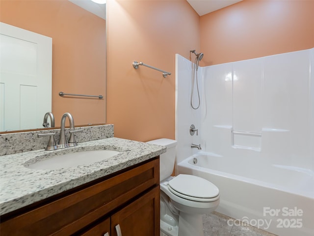 19 Tudor Way, Black Mountain, NC 28711 - full bath featuring toilet, vanity, bathing tub / shower combination, and tile patterned floors