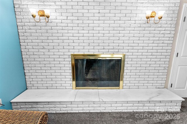 159 Amble Ln, Fletcher, NC 28732 - room details featuring a fireplace