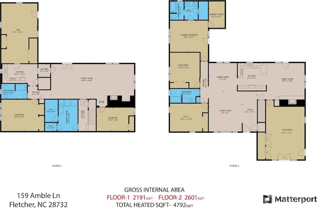 159 Amble Ln, Fletcher, NC 28732 - view of layout