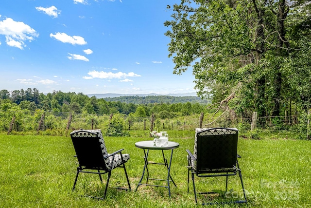 37 Bittersweet Dr, Hendersonville, NC 28792 - view of green lawn featuring a forest view