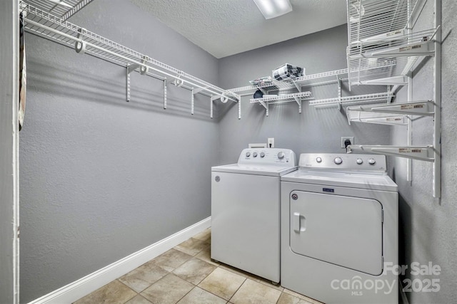 4897 Calico Rd, Lenoir, NC 28645 - laundry room featuring independent washer and dryer and a textured wall