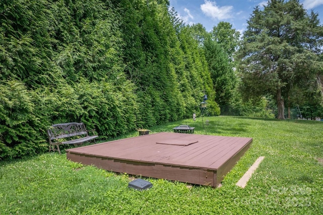 4897 Calico Rd, Lenoir, NC 28645 - entry to storm shelter with a lawn