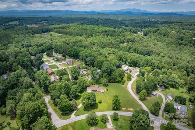 4897 Calico Rd, Lenoir, NC 28645 - aerial view of a heavily wooded area and a mountainous background