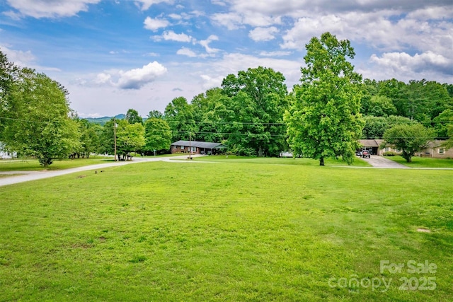 4897 Calico Rd, Lenoir, NC 28645 - view of green lawn featuring driveway