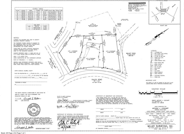 4897 Calico Road Lot 11A, Lot 11, Lot 11B, Lenoir, NC 28645 - survey map / technical document