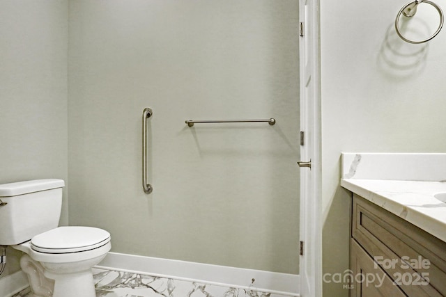 20 Brookstone Pl, Candler, NC 28715 - bathroom featuring vanity and marble look tile flooring