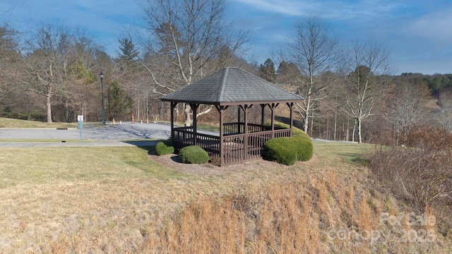 20 Brookstone Pl, Candler, NC 28715 - view of grassy yard featuring a gazebo