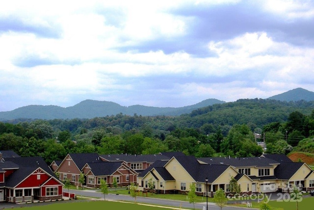 20 Brookstone Pl, Candler, NC 28715 - view of mountain background with nearby suburban area and a heavily wooded area