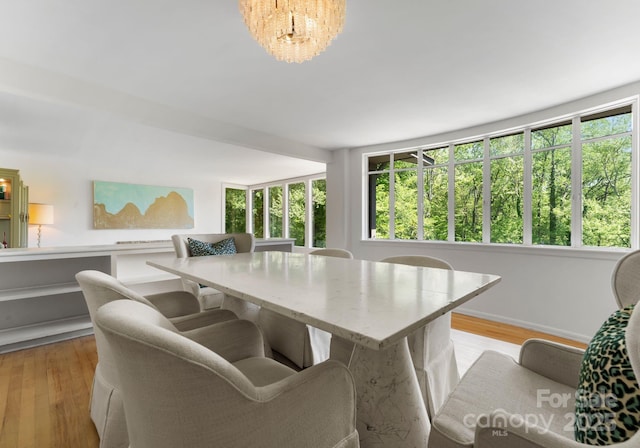 916 E Park Dr, Lincolnton, NC 28092 - dining area featuring light wood finished floors and baseboards