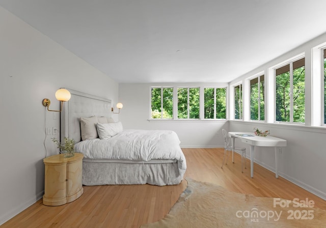 916 E Park Dr, Lincolnton, NC 28092 - bedroom featuring multiple windows, wood finished floors, and baseboards